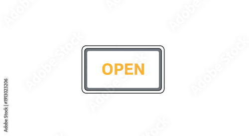 Open Sign Doorway Entrance Indicator.