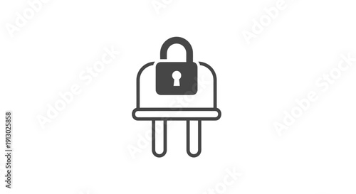 Secure Lock on Electrical Plug.