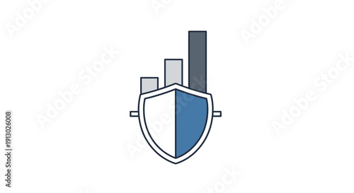 Shield protection security defense icon symbol.
