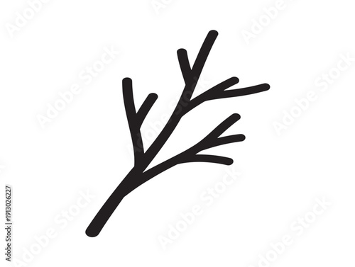 Elegant tree branch silhouettes set for gorgeous nature detail work