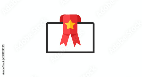 Vietnam Flag Emblem Symbol Red Star.