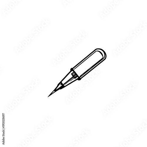 Minimalist black line art illustration of a magnetic stirrer with a clear, concise outline design on a clean white background, perfect for scientific and laboratory-themed projects