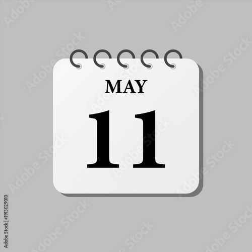 Icon page calendar day - 11 May