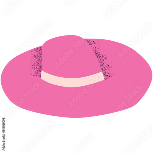 Pink Wide Brim Hat