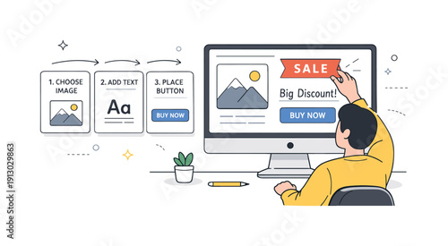 Creative snowman decorations. Adding accessories and expressions to snowmen, playful creativity and focus. Scarves, hats, sticks, and gentle