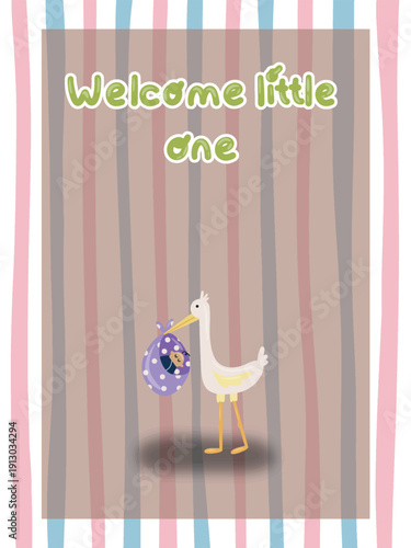 Baby Shower Greeting Cards Bundle Soft Pastel Style. Its a Boy Its a Girl Announcement Template.