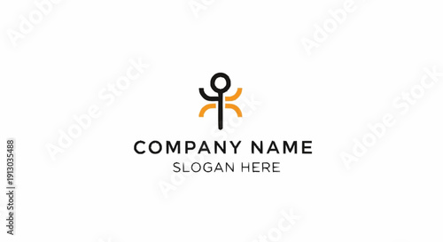Company Logo Design with Abstract Symbol.