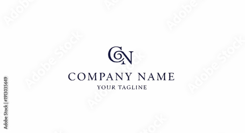 Company Logo Template with Initials.