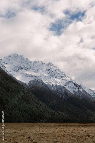 mountains and clouds