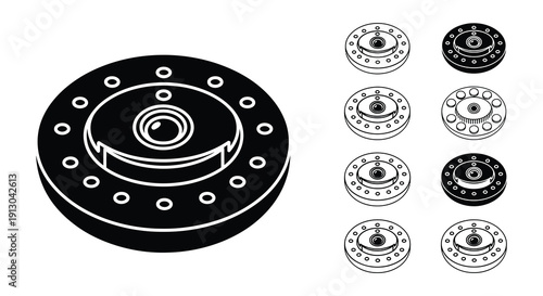 Black and white line drawing of a traditional japanese rice cooker