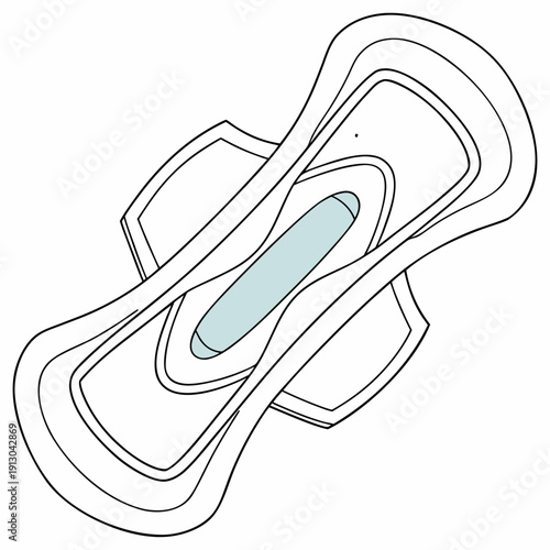 Sanitary Pad Isolated on Clean Background