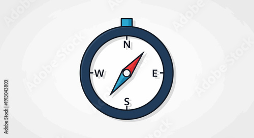 Compass Navigation Tool Direction Indicator.