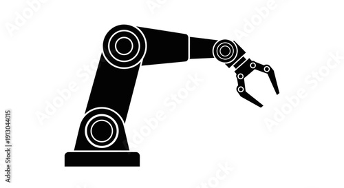 Industrial robotic arm machine technology.