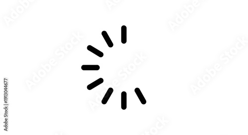 Foto Black loading icon graphic symbol.