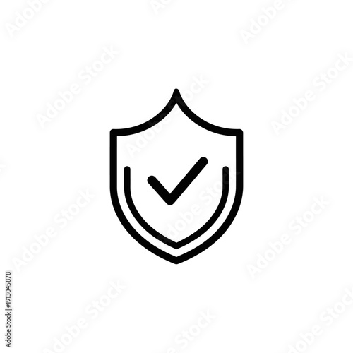 Shield with check mark icon.