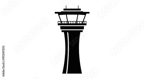 Control Tower Air Traffic Building Structure.