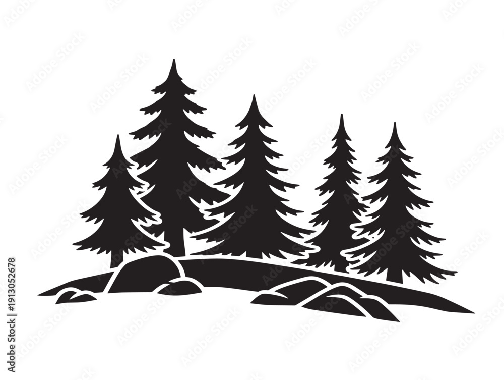 Obraz premium Gorgeous forest illustration pack for nice storytelling and book designs