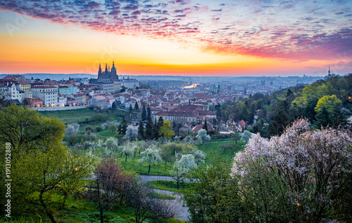 river, bridge, city, architecture, prague, europe, travel, castle, town, cityscape, building, landmark, old, panorama, tourism, view, sky, ancient, winter, blue, sunrise, sunset, urban, czech, charles