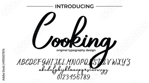 Cooking - Elegant Script Font for Smooth Handwritten Design and Creative Typography