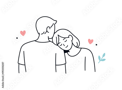   Minimal love scenes. One character resting the