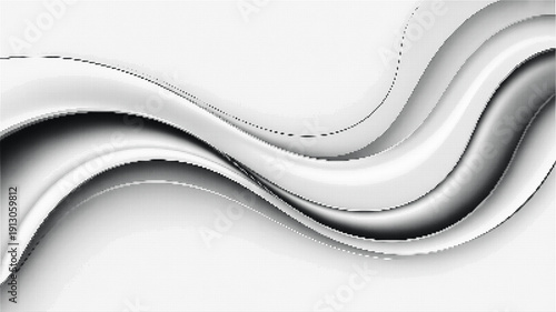 Halftone background with minimalist typography and geometric shapes