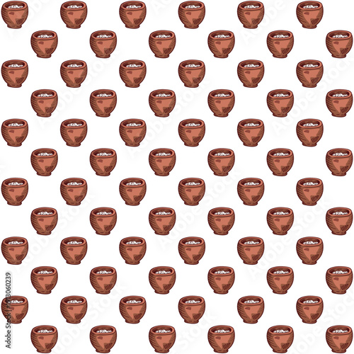 tree mixed seamless pattern