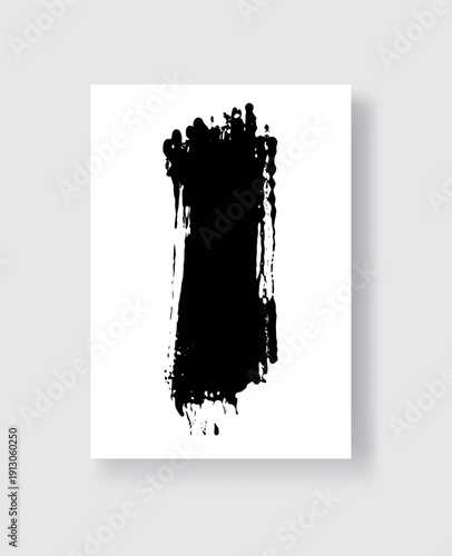 Abstract ink brush strokes in vector background, expressive minimal art for design, posters, branding, and modern layouts.