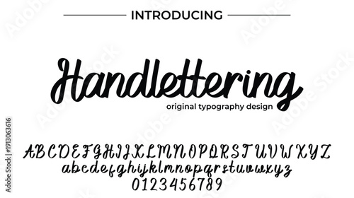 Handlettering - Elegant Script Font for Smooth Handwritten Design and Creative Typography