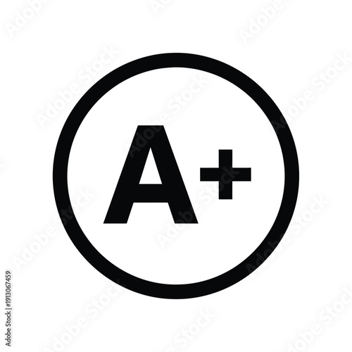 Vector illustration icon black circle icon with a symbol