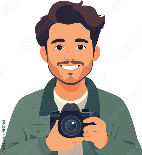 photographer with camera