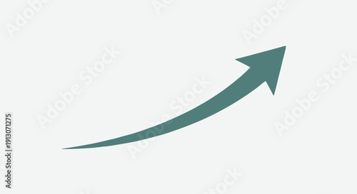 Dynamic upward trending arrow graphic symbolizing continuous progress, growth, and positive advancement in business, technology, and market analysis, conveying improvement and future success