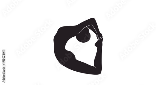 Black silhouette of headphones.