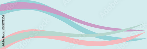 Vector pastel color line background curve elements with matte space for text and message design, overlapping layers, vector. Eps10
