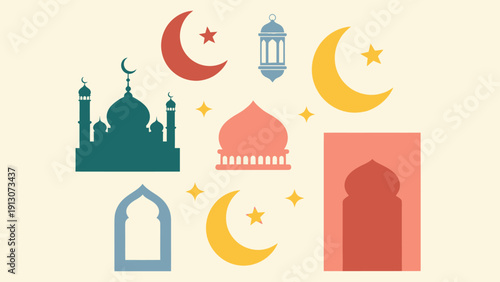 Islamic Symbols and Architecture Collection.