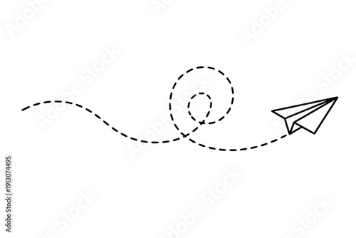 Paper Plane Flight Path