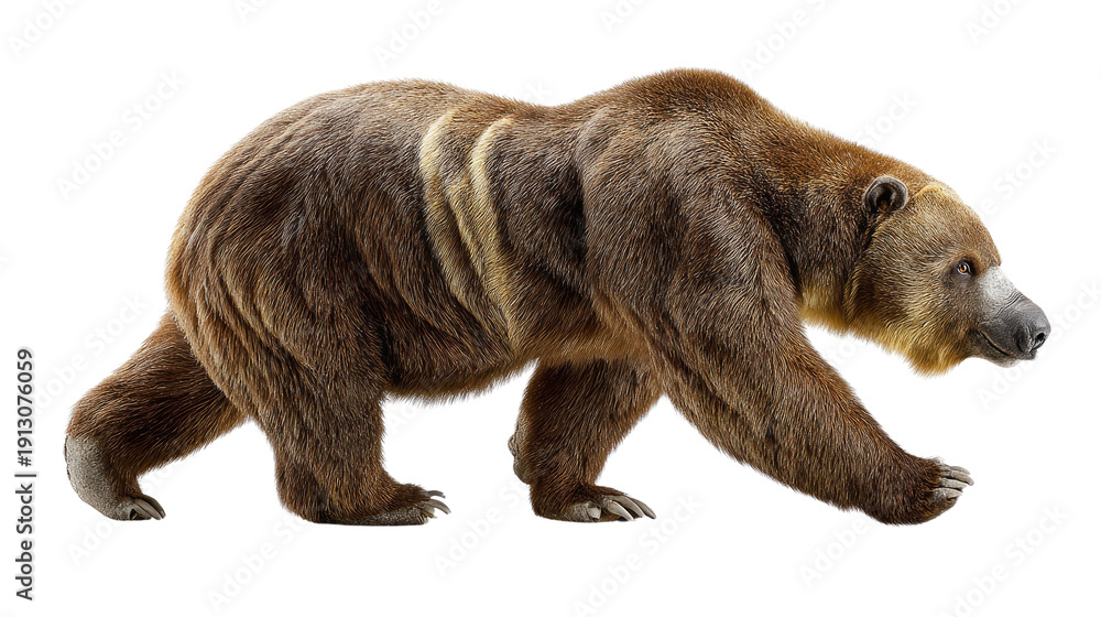Fototapeta premium Giant Panda Bear: A majestic giant panda, a symbol of wildlife preservation and natural beauty, gracefully moves. capturing the panda's distinctive markings.