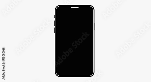 Black Smartphone Device Closeup.