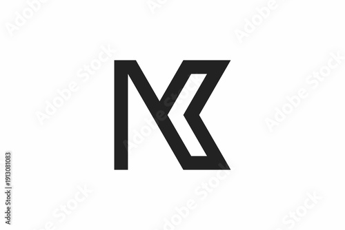 Letter NK Direction Logo 