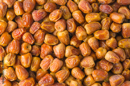 Close-Up of Fresh Saudi Dates, Sukari Variety