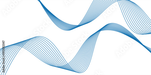 abstract wave background. modern line blue . suit for banner, web, brochure, presentation