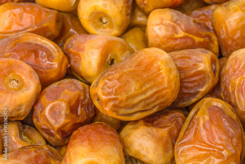 Close-Up of Fresh Saudi Dates, Sukari Variety