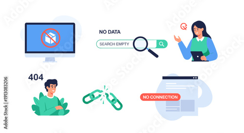 A clean and modern 404 error page design with a leaf illustration, perfect for websites needing a touch of nature.