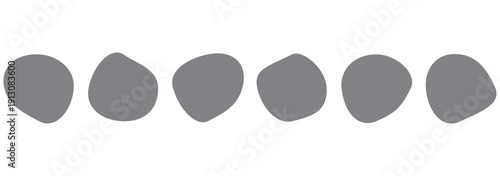 Organic liquid blob shape. Different drops in modern style. 