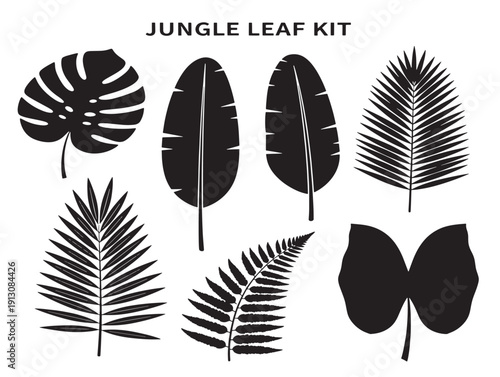 Lush jungle leaf kit for stunning adventure and paradise themes