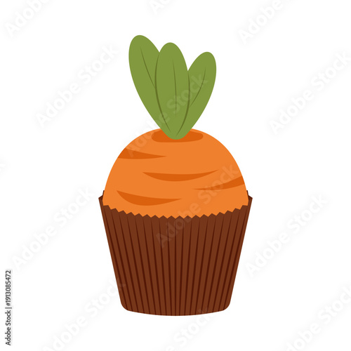 Cute easter themed cupcakes with bunny and eggs