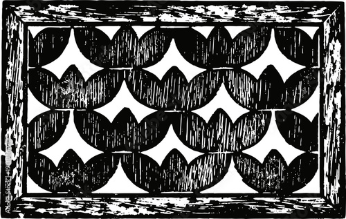 Vintage abacus illustration with wooden frame and beads for counting and calculation