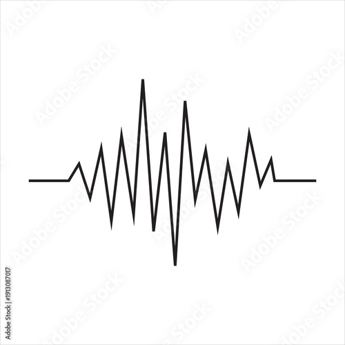Graphical representation of an analog seismic wave pattern showing earth vibrations