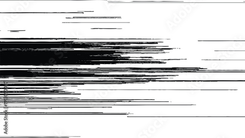 Glitchy digital distortion effect with horizontal lines  abstract error
