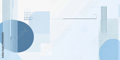 Blue background with geometric patterns