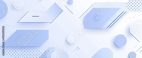 Blue background with geometric patterns